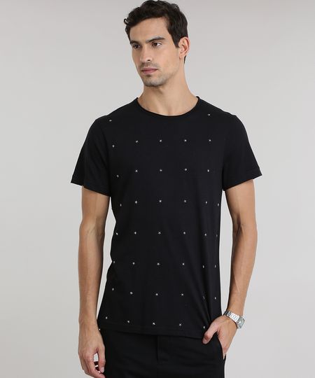 Camiseta-com-Estrelas-Aplicadas-Preta-8775976-Preto_1 Camiseta-com-Estrelas-Aplicadas-Preta-8775976-Preto_1
