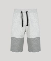 Bermuda-Relaxed-em-Moletom-com-Recorte-Cinza-Mescla-Claro-8586750-Cinza_Mescla_Claro_5