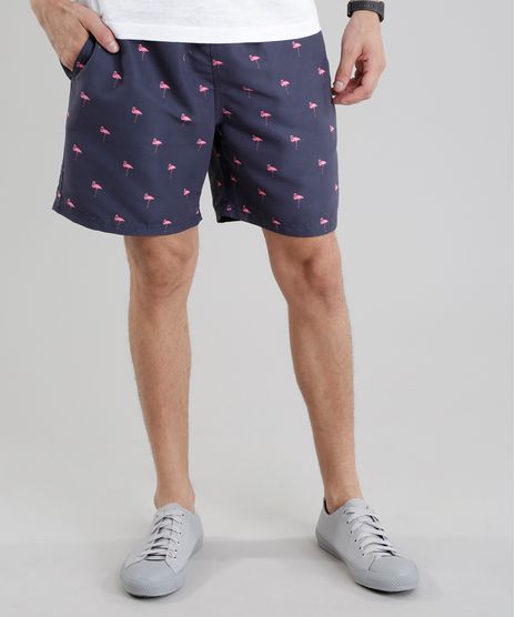 Bermuda-Relaxed-Estampada-de-Flamingos-Azul-Marinho-8678333-Azul_Marinho_1