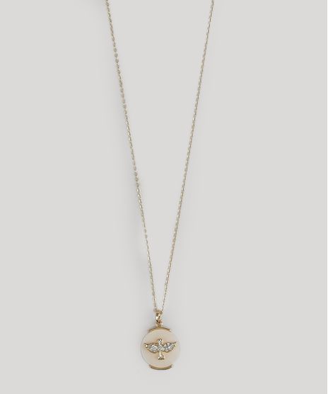 Colar-com-Pingente-de-Passaro-Dourado-8944247-Dourado_1