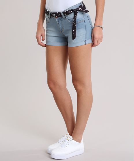 Short-Jeans-Reto-com-Faixa-Estampada-de-Estrelas-Azul-Claro-8841263-Azul_Claro_1