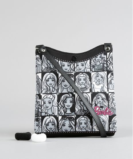 Bolsa-Barbie-Estampada---Elasticos-de-Cabelo-Preta-8886284-Preto_1
