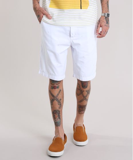 Bermuda-Slim-Estampada-de-Folhas-Branca-8775057-Branco_1