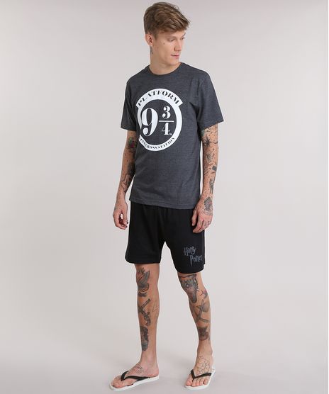 Pijama-Harry-Potter-Cinza-Mescla-Escuro-8892333-Cinza_Mescla_Escuro_1
