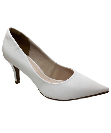 scarpin branco bebece