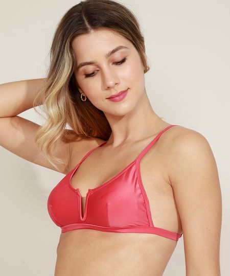 Biquini-Top-com-Bojo-Removivel-Decote-V-Protecao-UV50--Rosa-Escuro-9959328-Rosa_Escuro_1