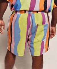 Bermuda-Masculina-Feline-Plus-Size-Reta-Dots-Listras-com-Bolsos-e-Cordao-Multicor-9970119-Multicor_2