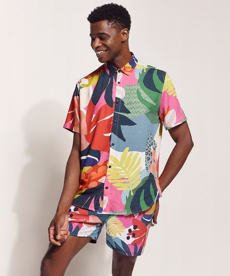 Camisa-Masculina-Feline-Tropical-Manga-Curta-Multicor-9970233-Multicor_1 Camisa-Masculina-Feline-Tropical-Manga-Curta-Multicor-9970233-Multicor_1