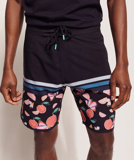Bermuda-Surf-Masculina-Feline-Tal-Pai-Tal-Filho-Frutas-com-Bolso-e-Cordao-Preta-9970210-Preto_1