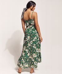 Vestido-Feminino-Feline-Midi-Estampado-Dots-Margarida-com-Faixa-para-Amarrar-Alca-Fina-Verde-Escuro-9963011-Verde_Escuro_2