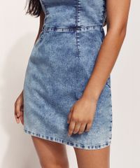 Vestido-Jeans-Feminino-Feline-Curto-Marmorizado-com-Lace-Up-Manga-Bufante-Azul-Medio-9970312-Azul_Medio_5