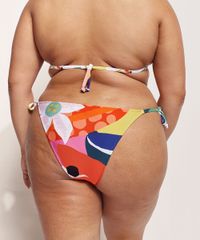 Biquini-Calcinha-Plus-Size-Feline-Tanga-Estampado-Tropical-com-Amarracao-e-Protecao-UV50--Multicor-9962712-Multicor_2