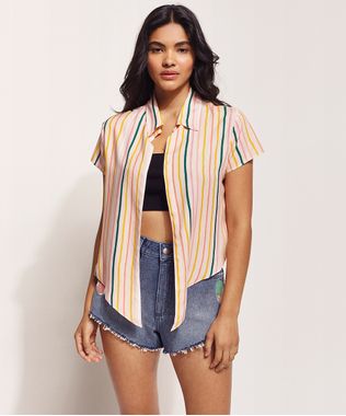 Camisa-Feminina-Feline-Listrada-Pop-com-No-Sem-Botoes-Manga-Curta-Rosa-Claro-9961896-Rosa_Claro_1