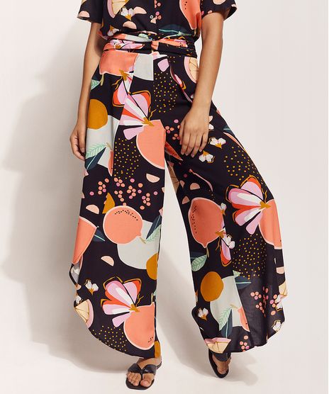 Calca-Feminina-Feline-Pantalona-Cintura-Super-Alta-Transpassada-Estampada-Frutas-Preta-9962519-Preto_1