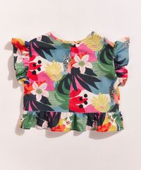 Blusa-Infantil-Feline-Estampada-Tropical-com-Babado-na-Manga-Multicor-9965347-Multicor_2