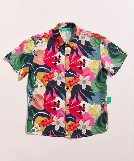 Camisa-Infantil-Feline-Tal-Pai-Tal-Filho-Estampada-Tropical-Manga-Curta-Multicor-9967409-Multicor_1