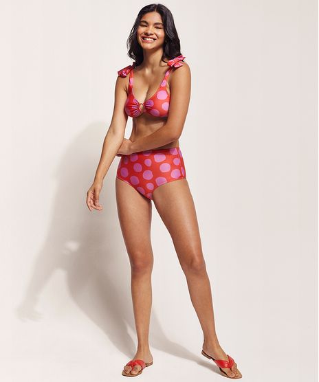 Biquini-Calcinha-Feline-Hot-Pant-Estampado-Dots-com-Protecao-UV50--Vermelho-9962707-Vermelho_1