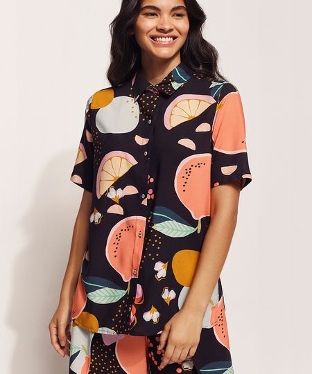 Camisa-Feminina-Feline-Estampada-Frutas-Manga-Curta-Preta-9962516-Preto_1 Camisa-Feminina-Feline-Estampada-Frutas-Manga-Curta-Preta-9962516-Preto_1
