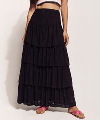 Saia-de-Laise-Feminina-Feline-Longa-em-Camadas-com-Babado-Preta-9963226-Preto_1