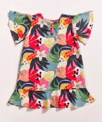 Vestido-Infantil-Feline-Estampado-Tropical-com-Babado-Manga-Curta-Ampla-Multicor-9965346-Multicor_2