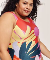 Maio-Body-Plus-Size-Feline-Tal-Mae-Tal-Filha-Estampado-Dots-Tropical-Sem-Bojo-com-Protecao-UV50--Vermelho-9962710-Vermelho_4