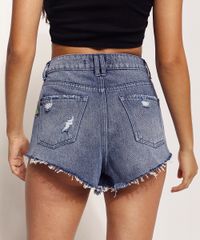 Short-Jeans-Feminino-Feline-Cintura-Alta-Lateral-Curta-com-Bordado-de-Frutas-Azul-Medio-9970323-Azul_Medio_2