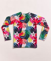 Blusa-de-Praia-Infantil-Feline-Estampada-Tropical-Manga-Longa-com-Protecao-UV50--Multicor-9961710-Multicor_2