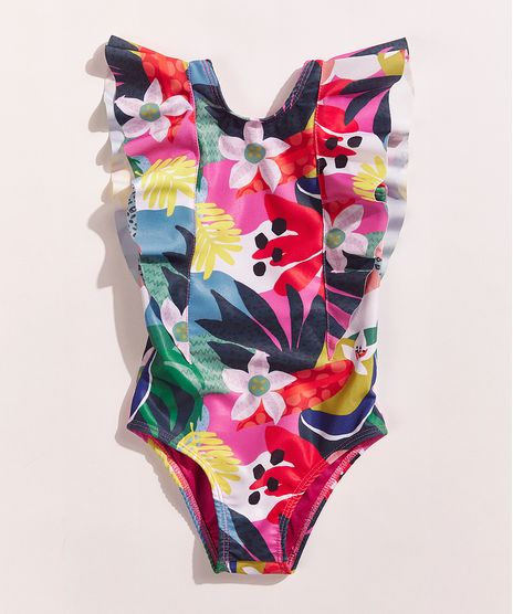 Maio-Infantil-Feline-Estampado-Tropical-com-Babado-e-Protecao-UV50--Multicor-9962503-Multicor_1