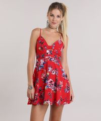 Vestido-Estampado-Floral-com-Tachas-Vermelho-8724111-Vermelho_1