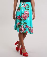 Saia-Evase-Estampada-Floral-Verde-Agua-8725797-Verde_Agua_1