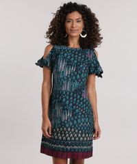 Vestido-Open-Shoulder-Estampado-de-Penas-Verde-8656396-Verde_1
