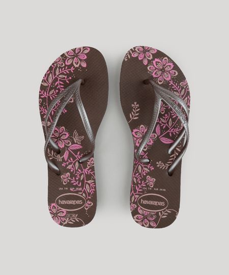 Chinelo-Havaianas-Estampado-Floral-Marrom-8985712-Marrom_1
