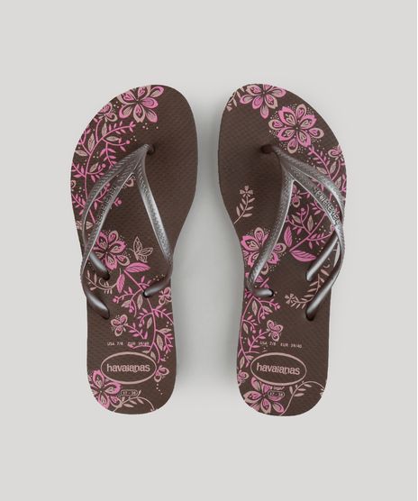 Chinelo-Havaianas-Estampado-Floral-Marrom-8985712-Marrom_1