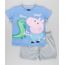 Conjunto-George-Peppa-Pig-de-Camiseta-Azul---Bermuda-em-Moletom-Cinza-Mescla-8827211-Cinza_Mescla_1