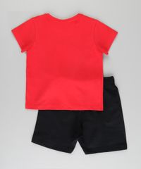 Conjunto-de-Camiseta-Pateta-Vermelha---Bermuda-em-Moletom-Preta-8962517-Preto_2