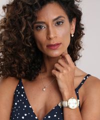 Kit-de-Relogio-Analogico-Lince-Feminino---Colar---Brinco---LRC4396L-KT21C2TX-Dourado-8679231-Dourado_2