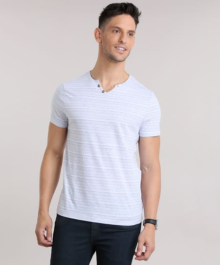 Camiseta-Botone-Listrada-Cinza-Claro-8807237-Cinza_Claro_1