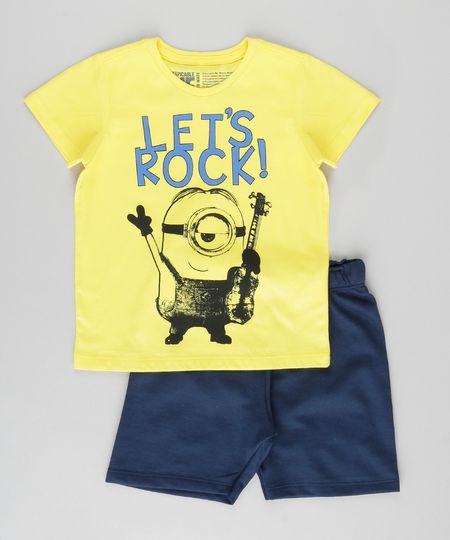 Conjunto-de-Camiseta-Amarela---Bermuda-Minions-Azul-Marinho-8962505-Azul_Marinho_1