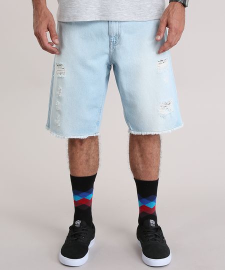Bermuda-Jeans-Destroyed-Azul-Claro-8872790-Azul_Claro_1 Bermuda-Jeans-Destroyed-Azul-Claro-8872790-Azul_Claro_1