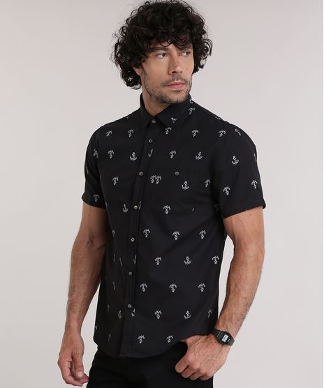 Camisa-Estampada-de-Ancoras-Preta-8969351-Preto_1