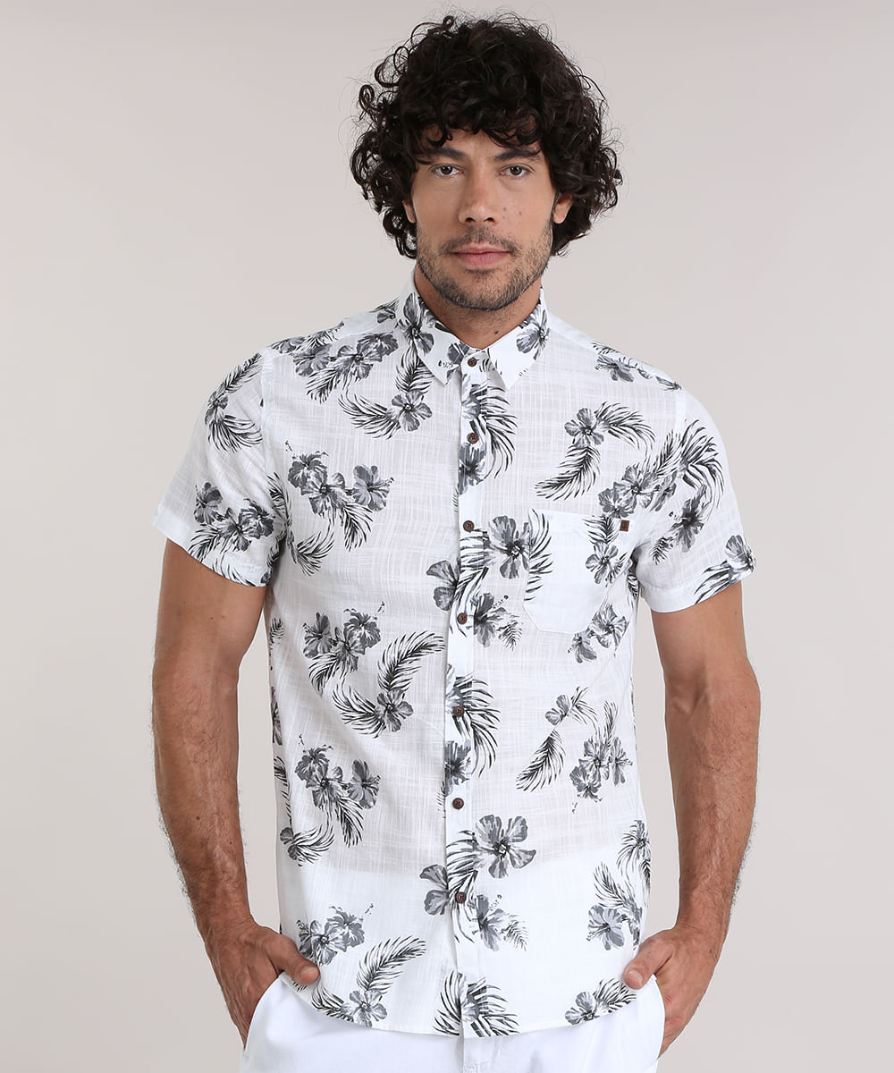 camisa estampada floral