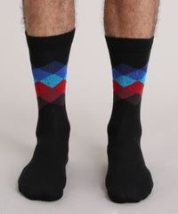Meia-com-Estampa-Geometrica-Preta-9013571-Preto_4