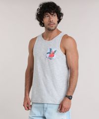 Regata-com-Bolso-Estampado-de-Flamingos-Cinza-Mescla-8970741-Cinza_Mescla_1