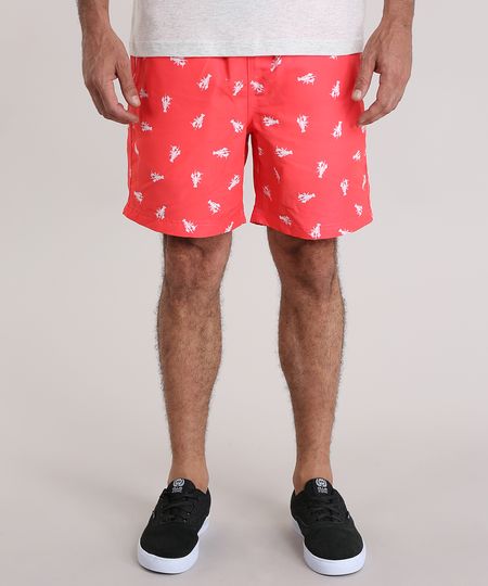 Bermuda-Relaxed-Estampada-de-Caranguejos-Coral-8780244-Coral_1