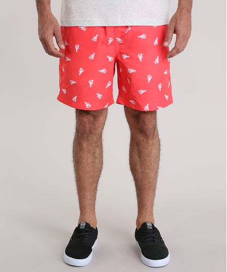 Bermuda-Relaxed-Estampada-de-Caranguejos-Coral-8780244-Coral_1