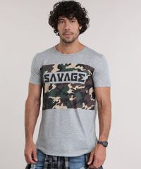 Camiseta--Savage--com-Estampa-Camuflada-Cinza-Mescla-8908856-Cinza_Mescla_1