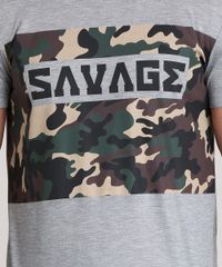 Camiseta--Savage--com-Estampa-Camuflada-Cinza-Mescla-8908856-Cinza_Mescla_4