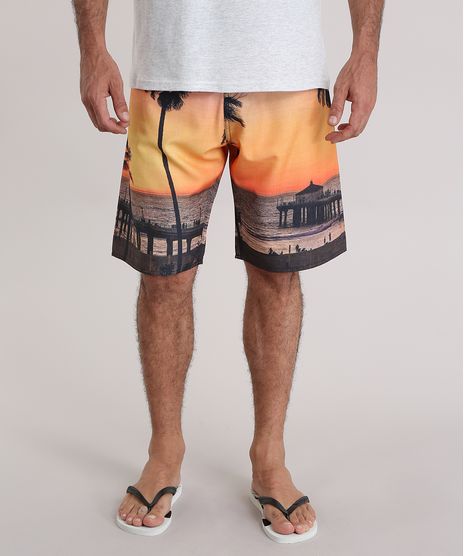Bermuda-Estampada-de-Praia-Laranja-8771406-Laranja_1