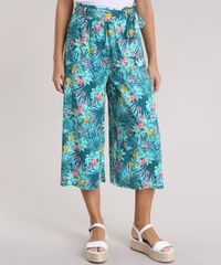 Calca-Pantacourt-Estampada-Floral-Verde-8723793-Verde_1