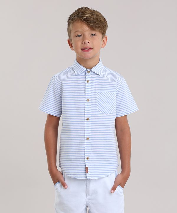 Camisa Listrada Off White 4